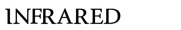 InfraRed font preview